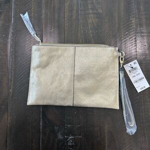 International Concepts Gold Clutch NWT